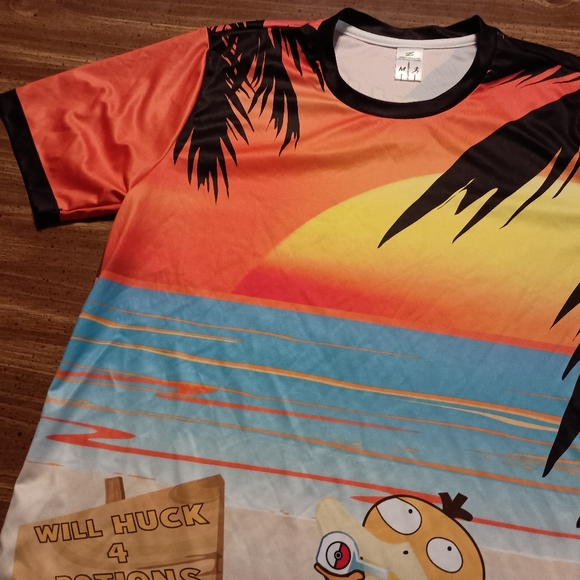 PSYDUCK SOCCER JERSEY T-SHIRT - Medium // Pokemon game sports tee shirt - Picture 3 of 7